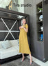 TIRA Round Neck Half Sleeves Mid Length Dresses